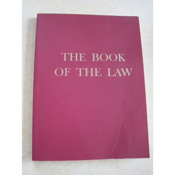 Book Of The Law Crowley