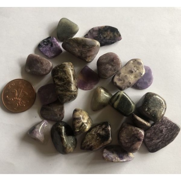 Tumble Charoite chips 10gm