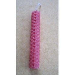 Beeswax Candle Pink 