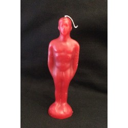 Candle Molded Male Red 