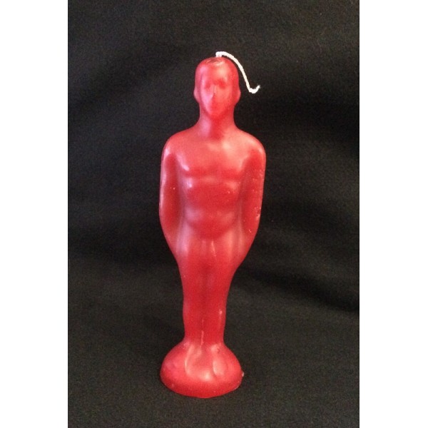 Candle Molded Male Red 
